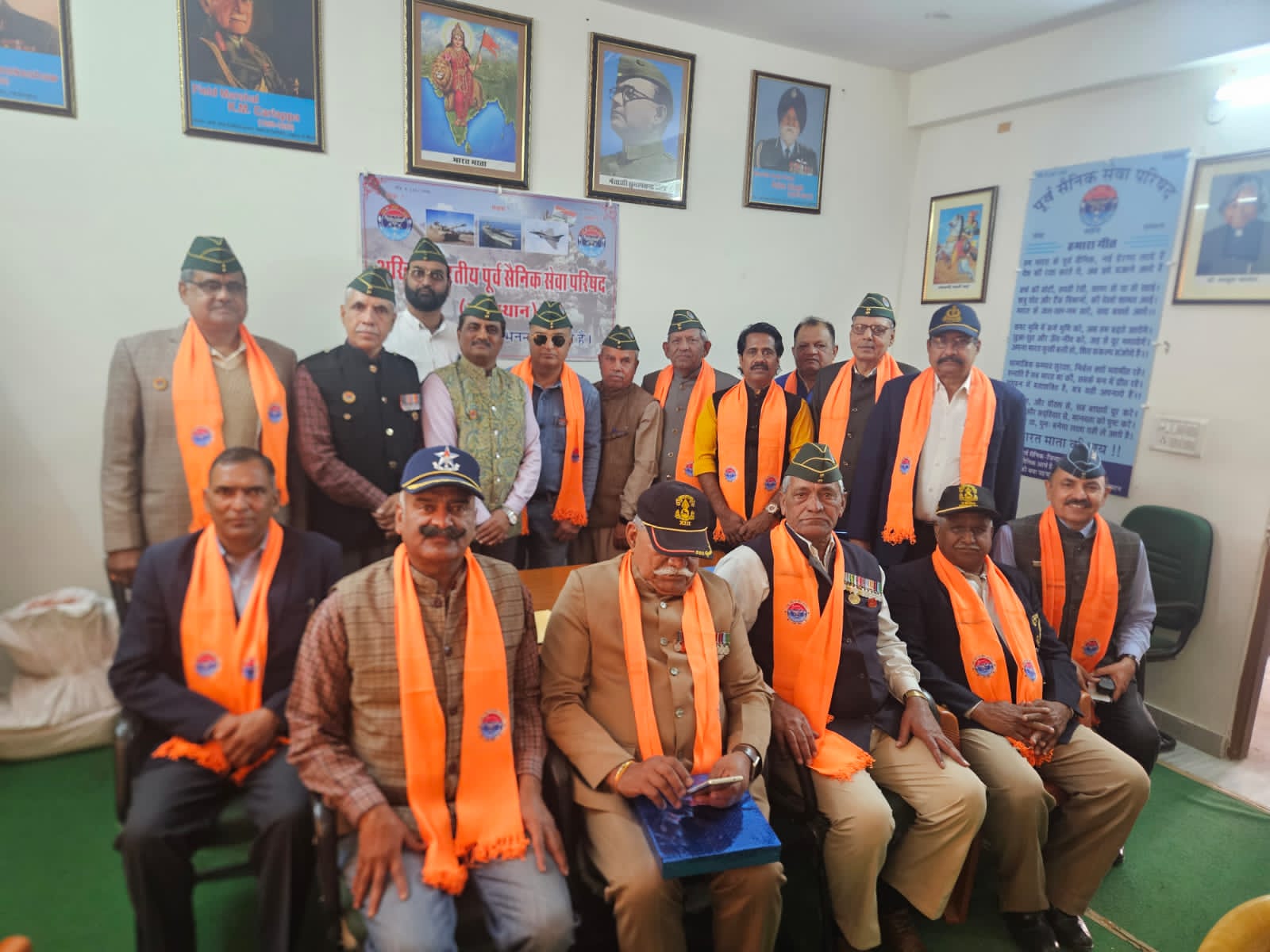 अखिल भारतीय पूर्व सैनिक सेवा परिषद राजस्थान द्वारा सेना दिवस का आयोजन