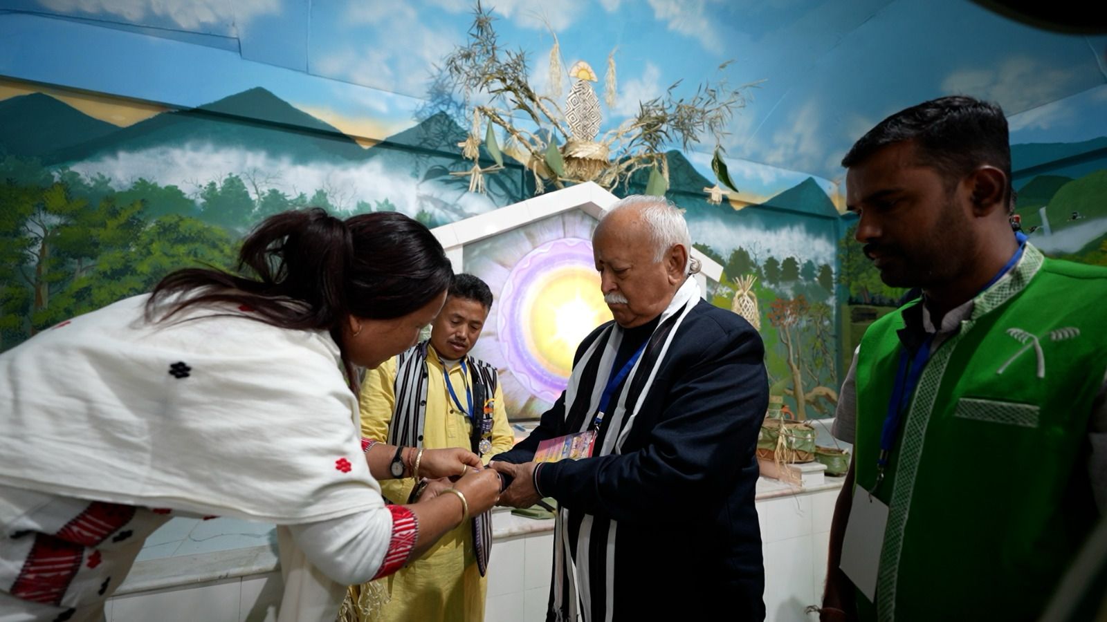 RSS Sarsanghchalak Pujya Dr. Mohan Bhagwat Visits Donyi Polo Nyedar Namlo in Naharlagun, Arunachal Pradesh
